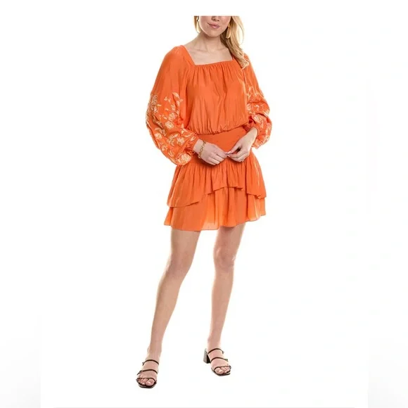 Ramy Brook Orange Mini Dress - Picture 2 of 2